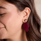Garnet Suede Weston Earrings