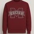 Maroon sweatshirt with &