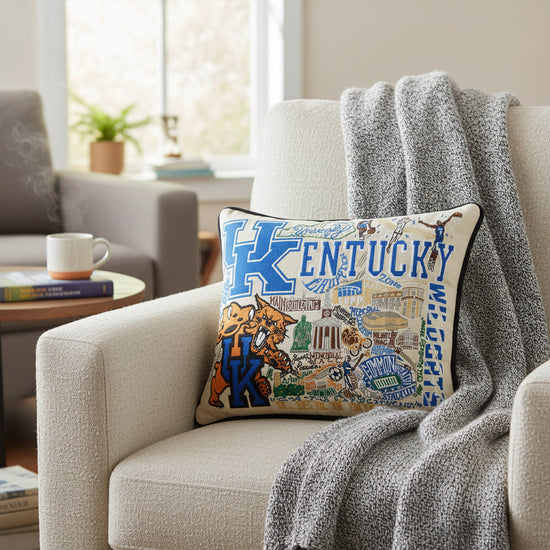 Kentucky, University of Collegiate Embroidered Pillow by CatStudio