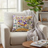 Louisiana State University LSU Collegiate Hand-Embroidered Pillow