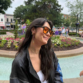 Maroon & White Denver Cord Earring