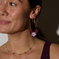 Maroon Stone Sweetheart Studs