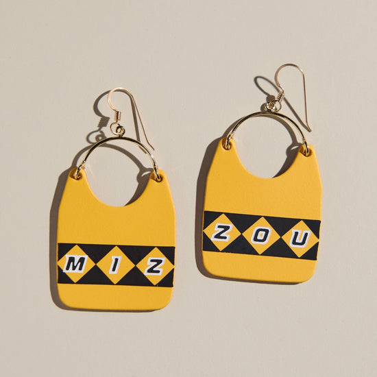 University of Missouri MIZ-ZOU Charlie Earrings
