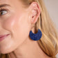 Navy Rosette Nina Earrings