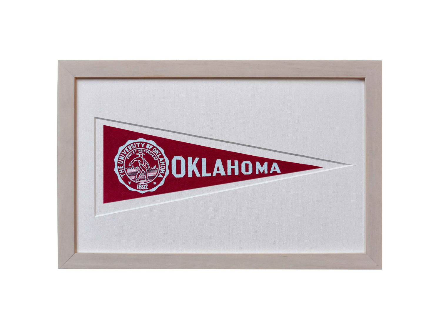 Vintage University of Oklahoma Hormel Pennant