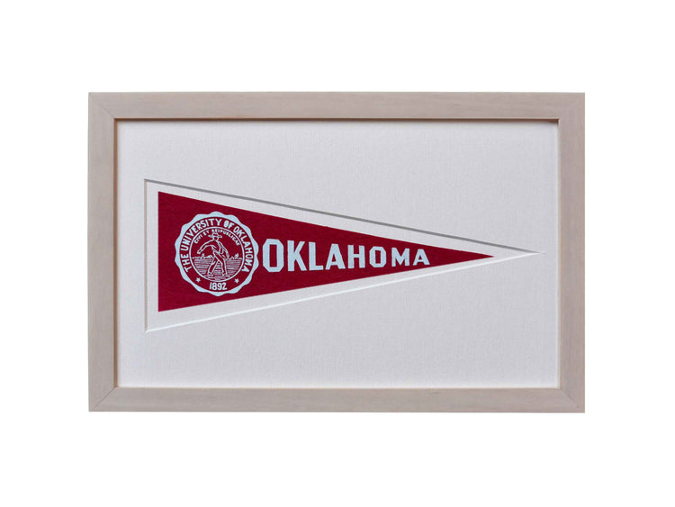 Vintage University of Oklahoma Hormel Pennant