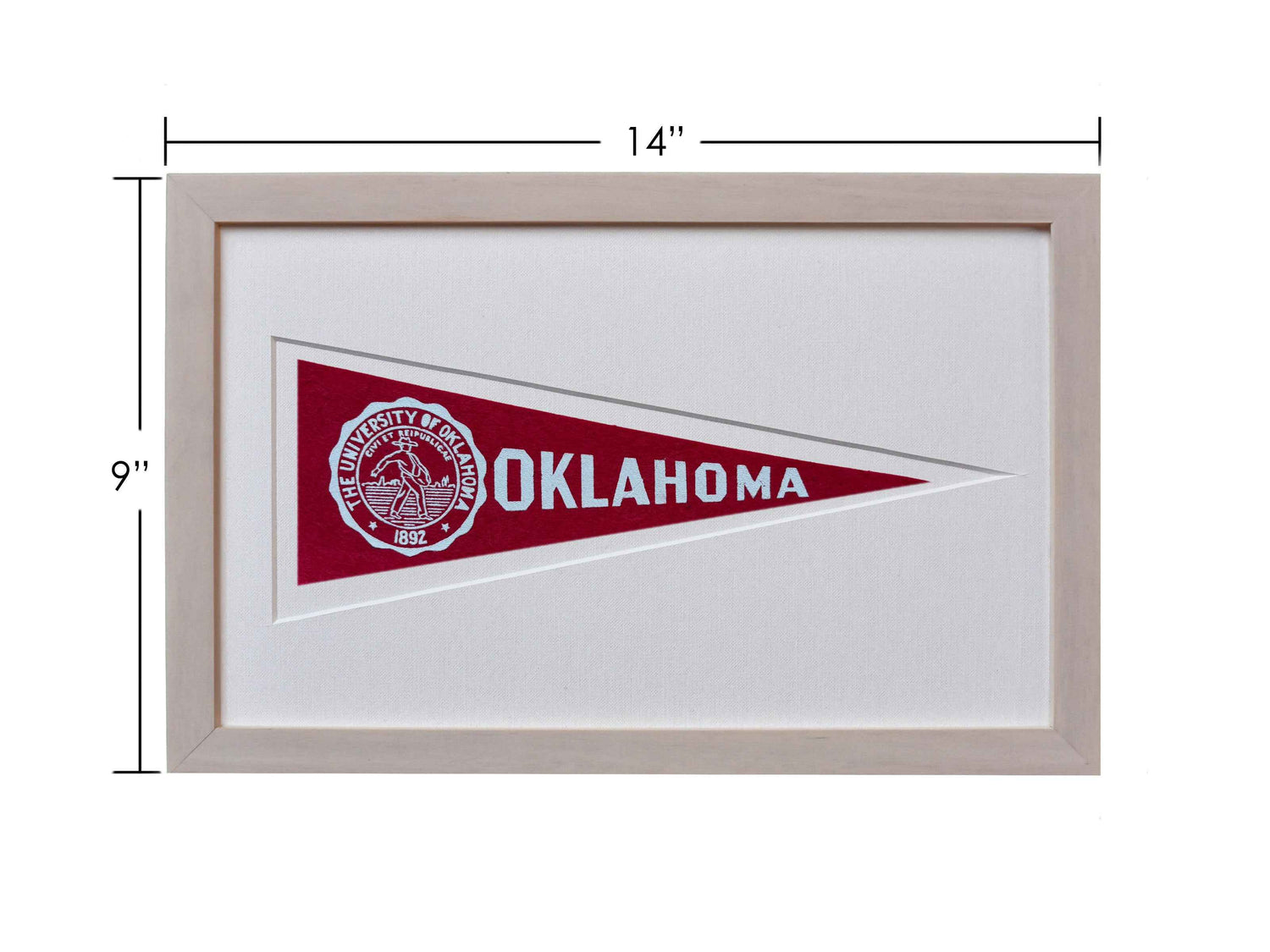 Vintage University of Oklahoma Hormel Pennant