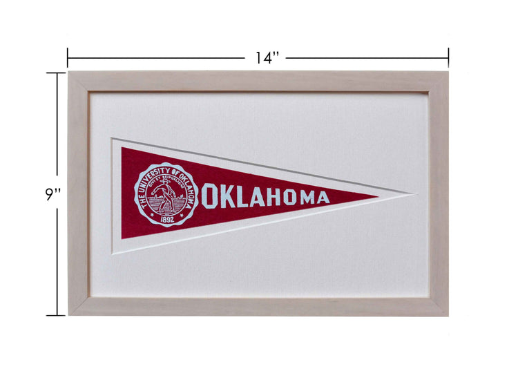 Vintage University of Oklahoma Hormel Pennant