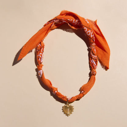 Orange Bandana Necklace