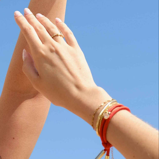 Orange Cord Bracelet
