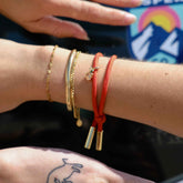 Orange Cord Bracelet