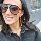 Denver Cord Earring, Orange