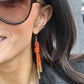 Denver Cord Earring, Orange