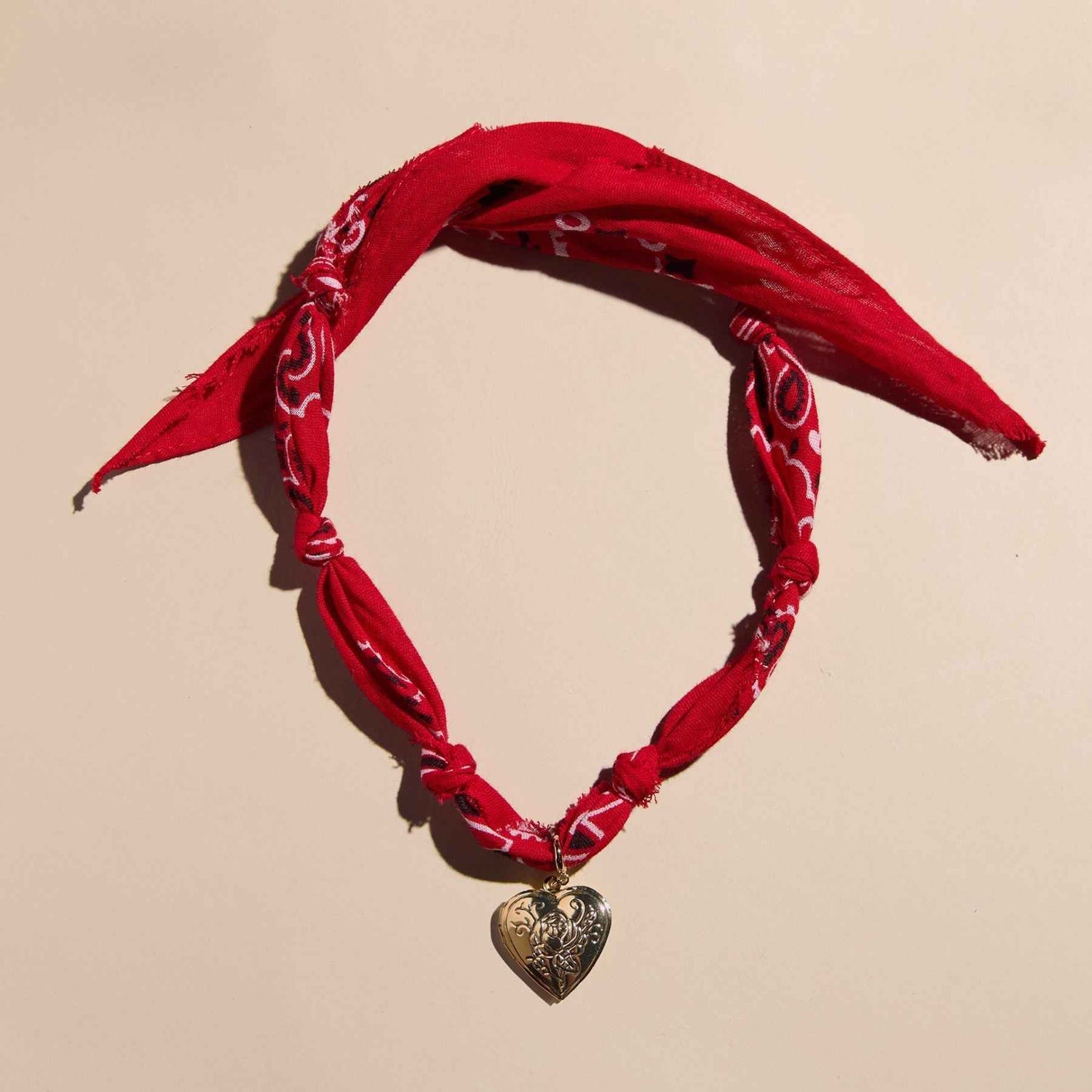 Red Bandana Necklace