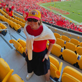 Red & White Checkered Enamel Huggies