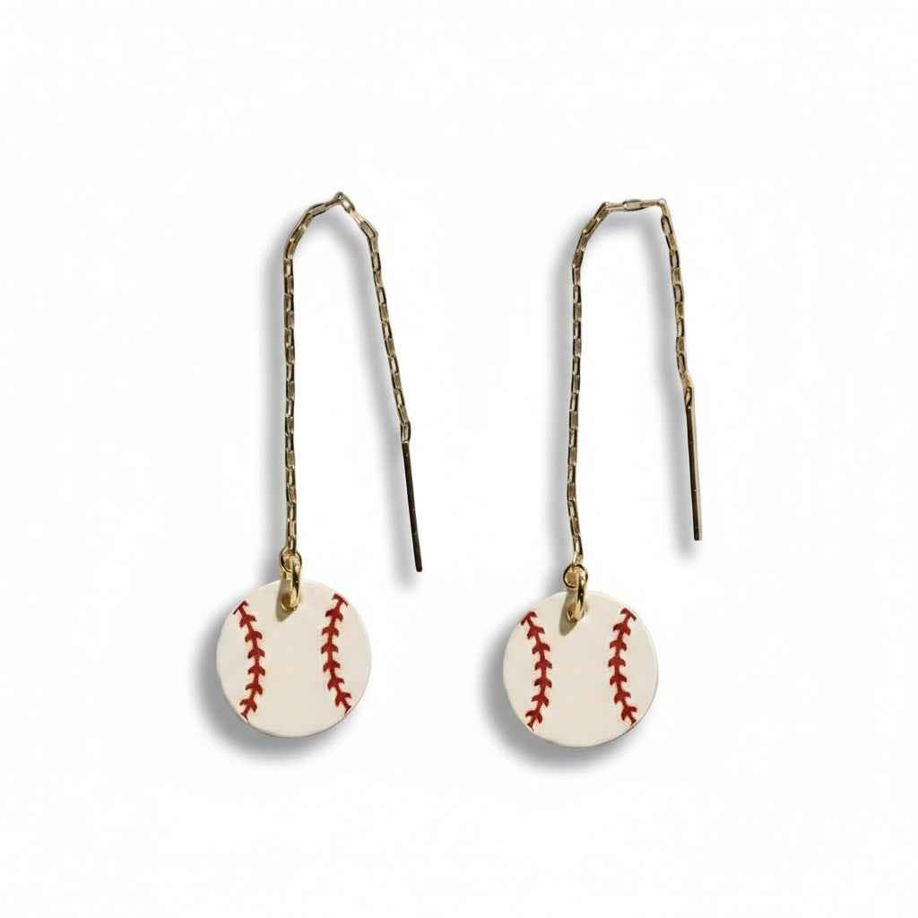 Threader Earrings, Slugger