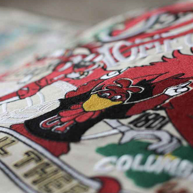 South Carolina, University of Collegiate Hand-Embroidered Pillow