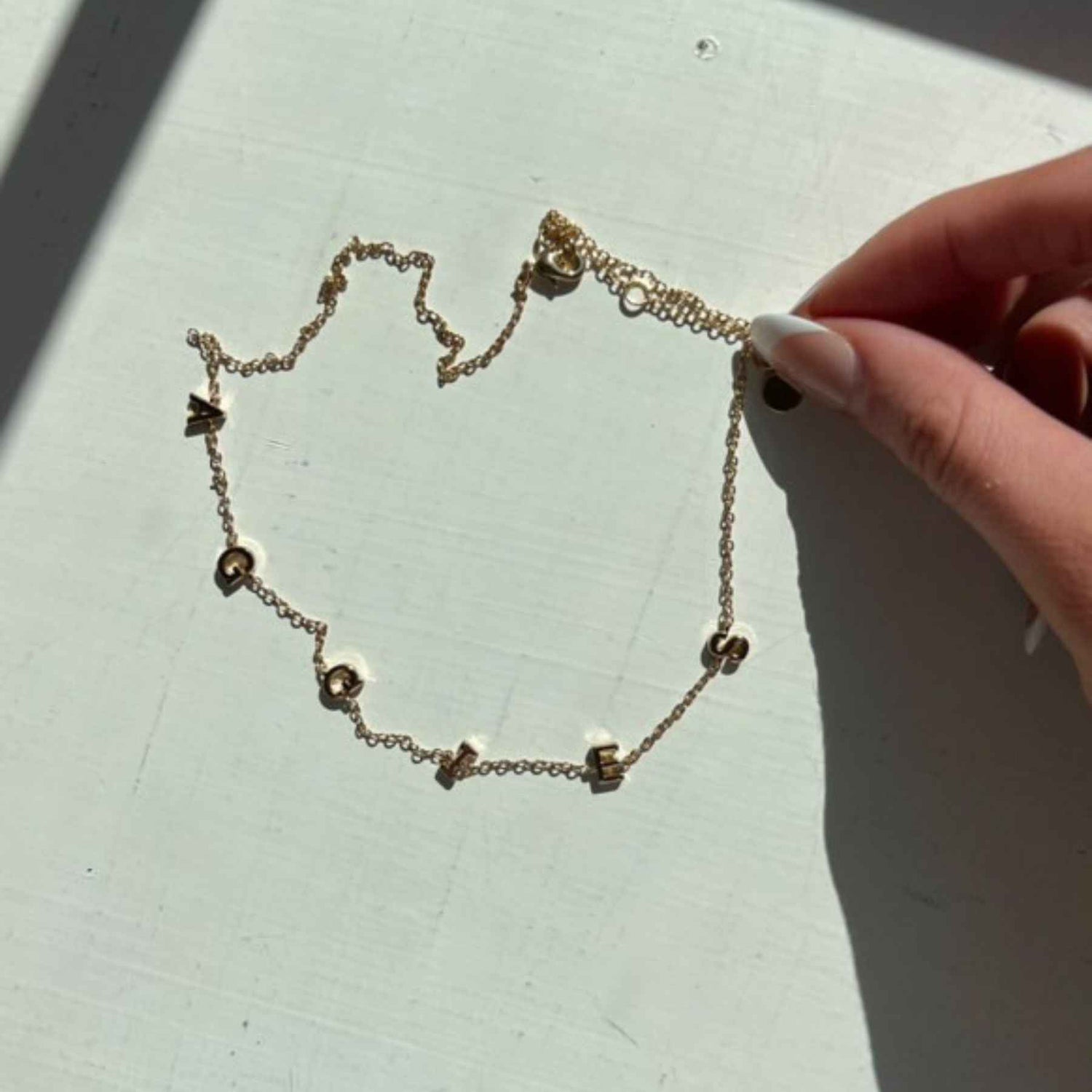 Texas A&M University "AGGIES" Initial Necklace