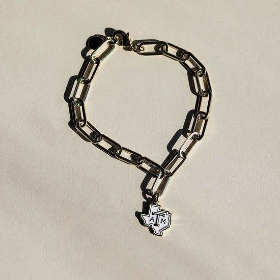 Texas A&M University Charm Bracelet