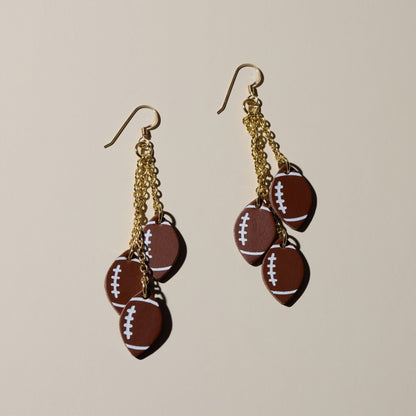 Touchdown Football Earrings
