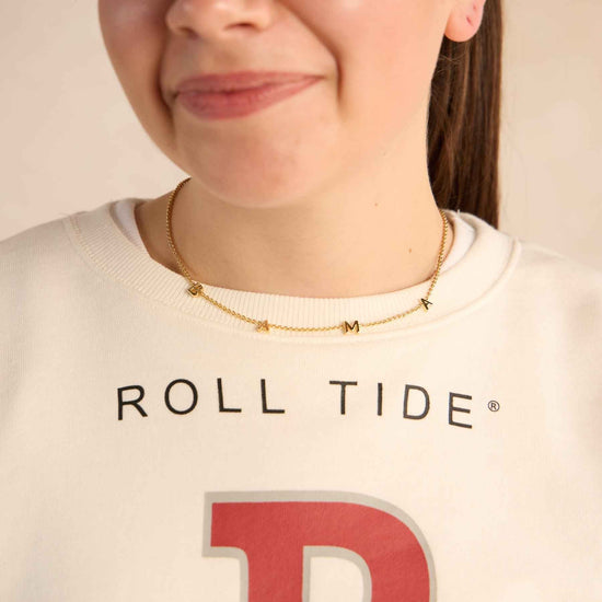 University of Alabama BAMA Initial Necklace