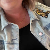 University of Missouri MIZ Initial Necklace