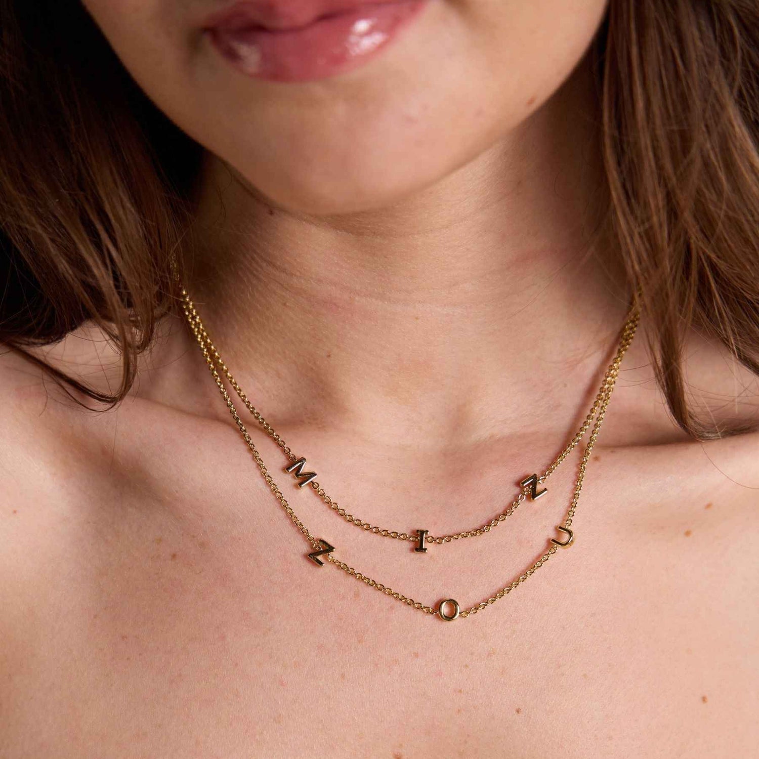 University of Missouri MIZ Initial Necklace