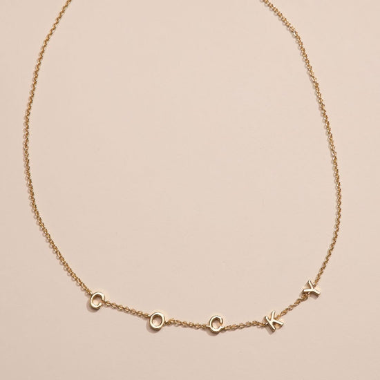 University of South Carolina "COCKY" Initial Necklace