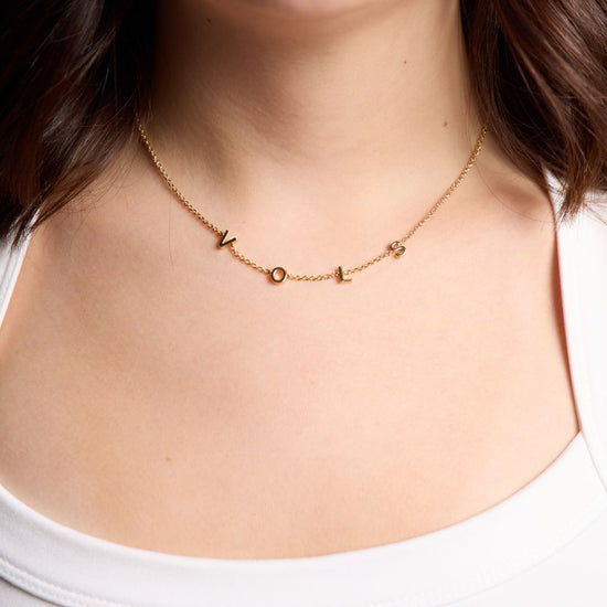 University of Tennessee VOLS Initial Necklace