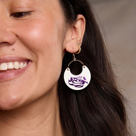White LSU Tigers Eye Ninas