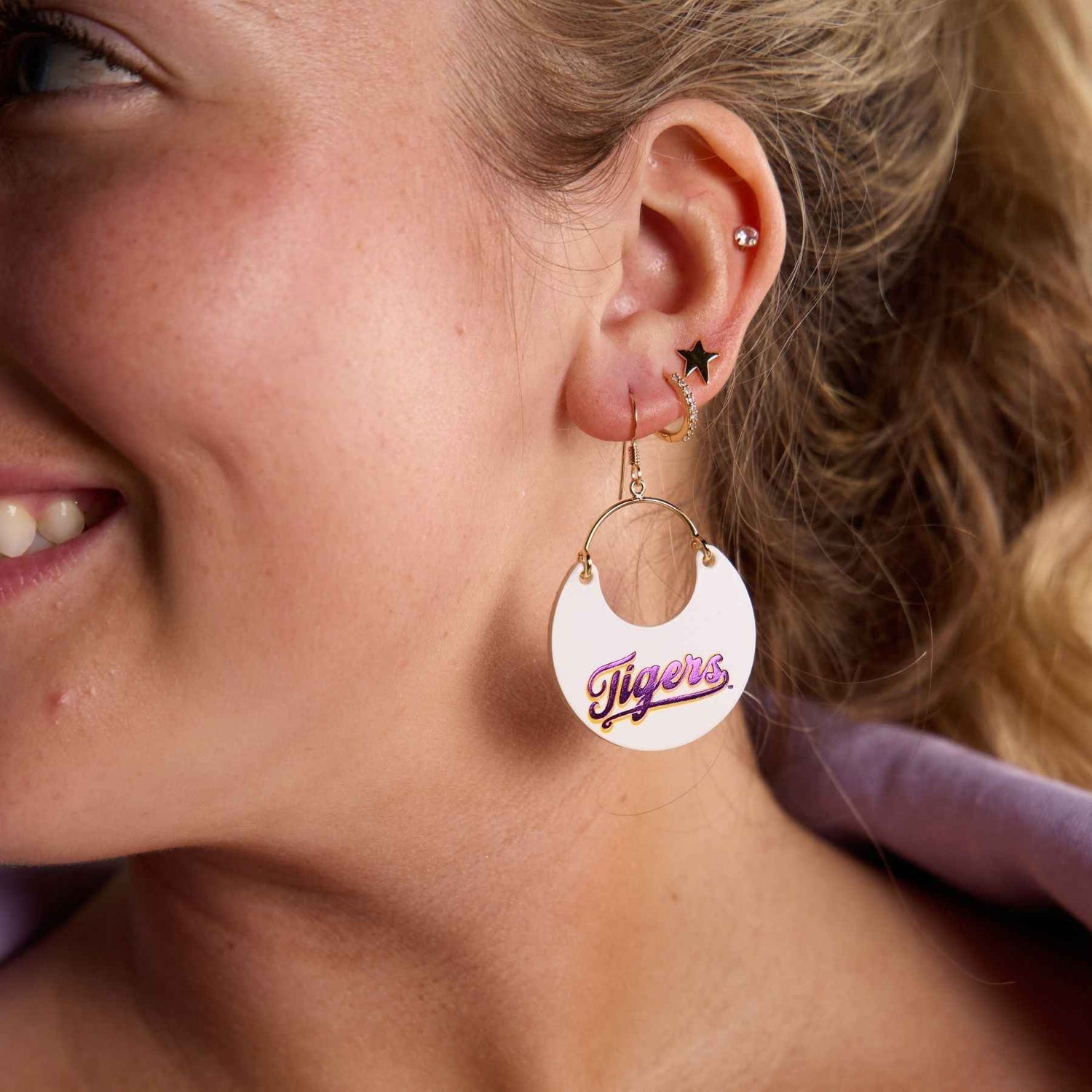 White LSU Tigers Ninas