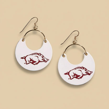 White & Red University of Arkansas Razorback Nina