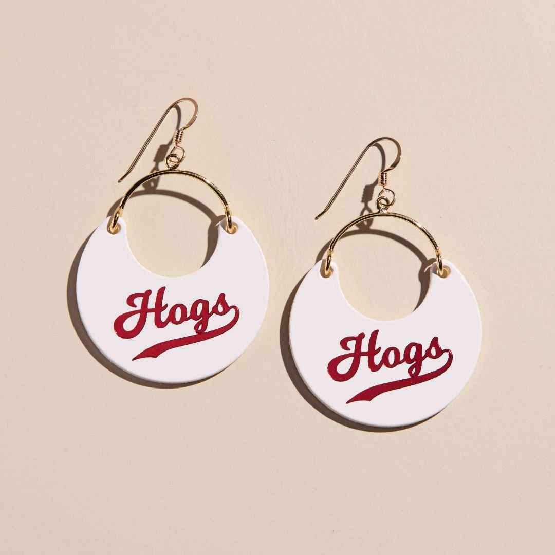 White University of Arkansas Hogs Ninas