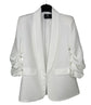 Licensed Game Day Blazer, Ruched White, LSU Tiger