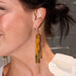 Yellow Denver Cord Earrings