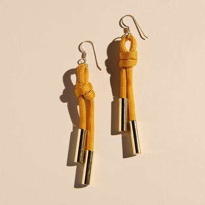 Yellow Denver Cord Earrings